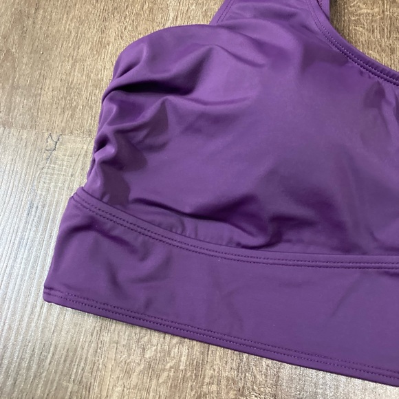 Torrid Swim Purple Bikini Wide Strap Swim Top Size 2 - Picture 4 of 7